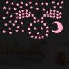 100 Stars & 1 Moon Glow in the Dark Stars for Ceiling view 2