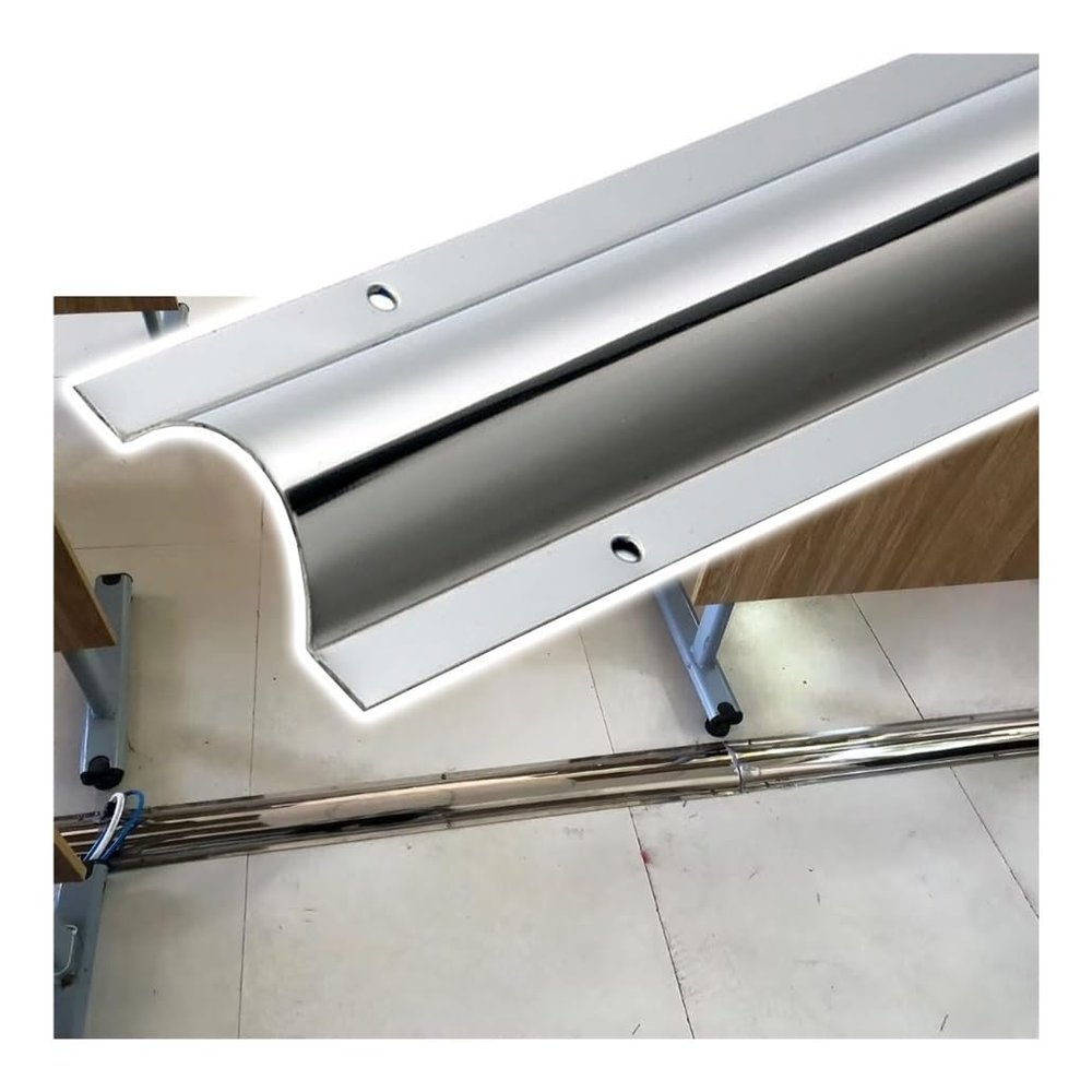 100 CM Stainless Steel Cord Hider Kit, Cable Raceway Cover Channels/Protector with Screws for Home/School/Factory/Office(No.4)