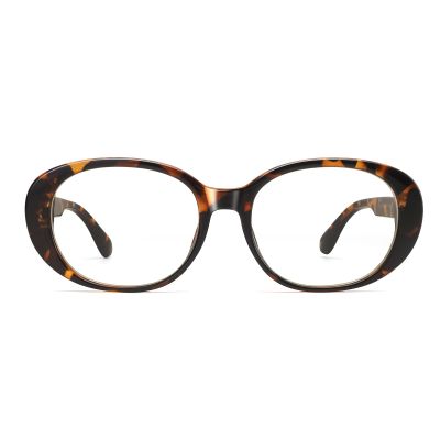 Dollger Retro Oversized Oval Blue Light Blocking Glasses for Women Men, Tortoise Cute Stylish 90s Glasses Y2k Eyewear Frame For Computer Phone Use