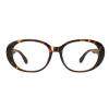Dollger Retro Oversized Oval Blue Light Blocking Glasses for Women Men, Tortoise Cute Stylish 90s Glasses Y2k Eyewear Frame For Computer Phone Use view 1