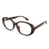 Dollger Retro Oversized Oval Blue Light Blocking Glasses for Women Men, Tortoise Cute Stylish 90s Glasses Y2k Eyewear Frame For Computer Phone Use view 2