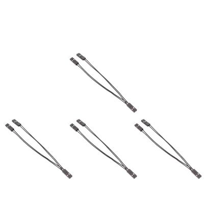 1-10Pcs Terminal Wire 2.54mm 1 Female to 2 Male Splitter 2 Pins 1 Female to 2 Male Splitter Adapter Cable(4 PCS)