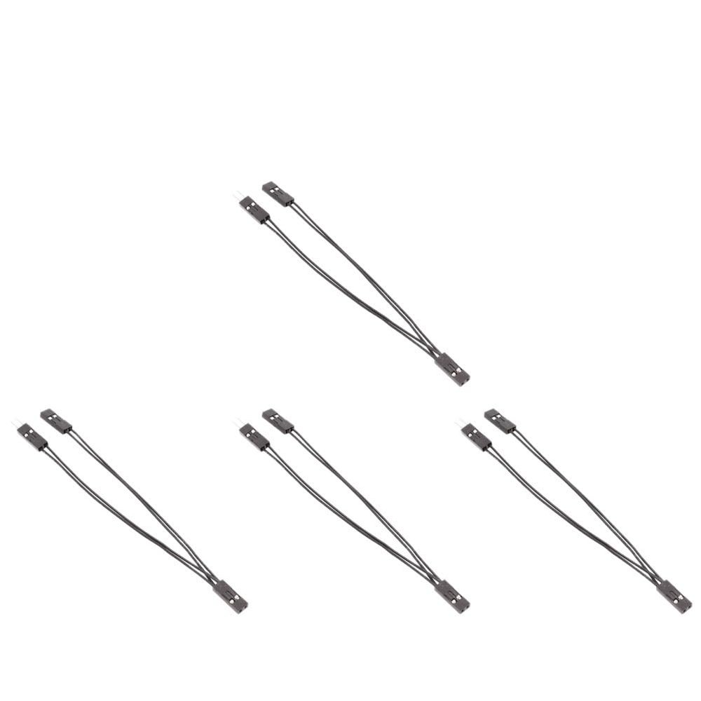 1-10Pcs Terminal Wire 2.54mm 1 Female to 2 Male Splitter 2 Pins 1 Female to 2 Male Splitter Adapter Cable(4 PCS)