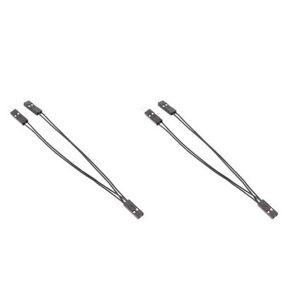 1-10Pcs Terminal Wire 2.54mm 1 Female to 2 Male Splitter 2 Pins 1 Female to 2 Male Splitter Adapter Cable(2 PCS)