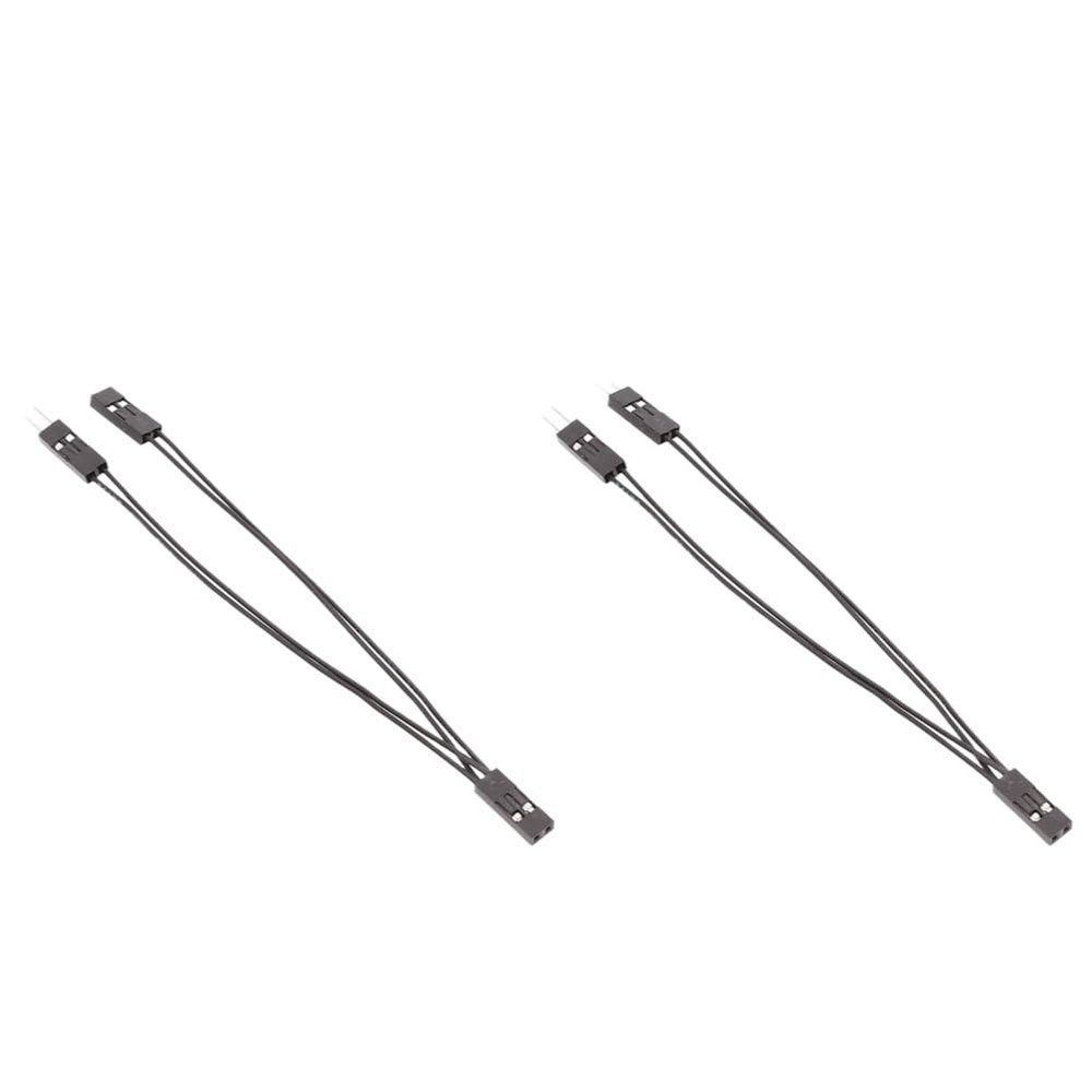 1-10Pcs Terminal Wire 2.54mm 1 Female to 2 Male Splitter 2 Pins 1 Female to 2 Male Splitter Adapter Cable(2 PCS)