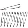 1-10Pcs Terminal Wire 2.54mm 1 Female to 2 Male Splitter 2 Pins 1 Female to 2 Male Splitter Adapter Cable(2 PCS) view 2