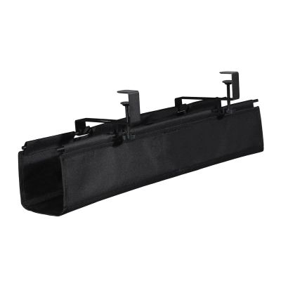 ZGUZMCMK under Desk Cable Management Tray Wire Organizer, Easy to Install, Wire Management, Clamp Mount, Cable Tray