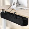 ZGUZMCMK under Desk Cable Management Tray Wire Organizer, Easy to Install, Wire Management, Clamp Mount, Cable Tray view 3