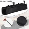 ZGUZMCMK under Desk Cable Management Tray Wire Organizer, Easy to Install, Wire Management, Clamp Mount, Cable Tray view 4