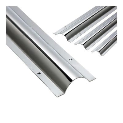 39.4" Stainless Steel Cable Trunking, Wire Guard Raceway Half Round Silver Cord Cover with Screws for Home/School/Factory/Office(No.4)