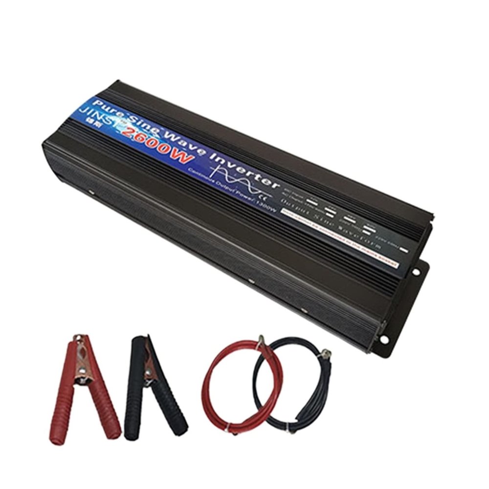 Pure Sine Wave Inverter 1000W 1600W 2000W DC 12V / 24V AC 110V 220V 50Hz 60Hz Power Inverter Home Car Converter Solar Energy(2600W,24V-110V-60HZ)