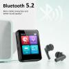 1.8 inch MP3 Player with Bluetooth, 32GB Digital Music Player for Kids, Portable Mini Bluetooth MP3 Player with Speaker Lossless Sound with FM Radio, Voice Recorder, Supports up to 512GB, Black view 2