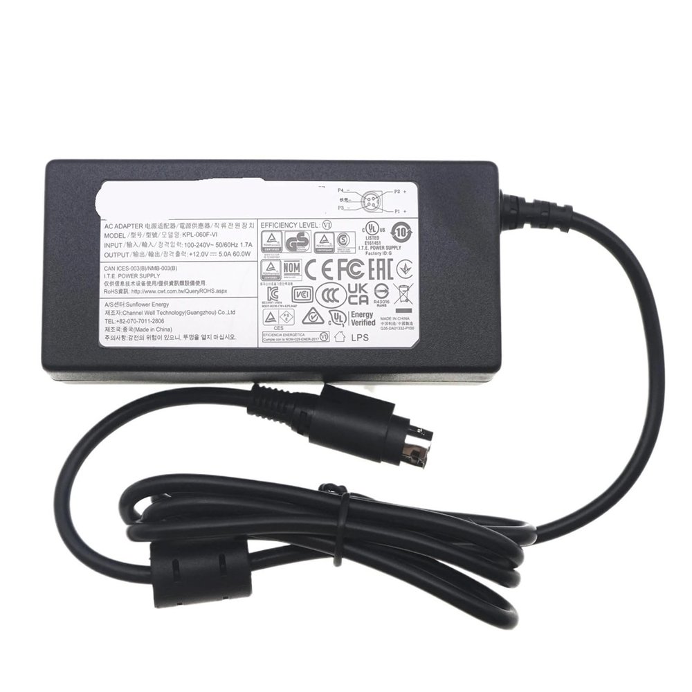 AC Adapter 12V 5A 60W 4PIN Power Supply(UK Plug)