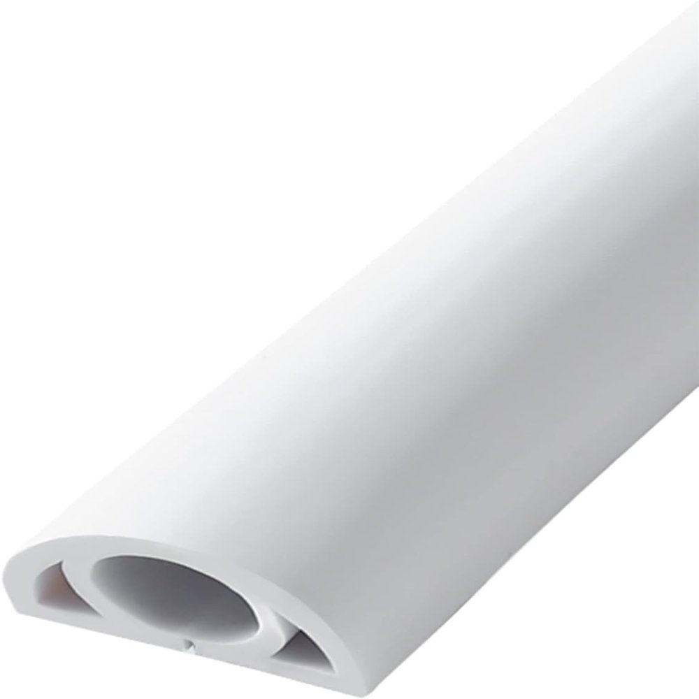 CukUJH PVC Cable Cable Hider for Flexible Wire Management for Home Office Floor Walls 20 Mm Wide(C)