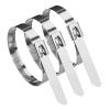 100 Pcs 304 Stainless Steel Cable Ties, 10MM Width Heavy Duty Self-Locking Zip Ties for Machinery, Vehicles, Farms & Outdoor Fences 10mm Width length400MM view 4