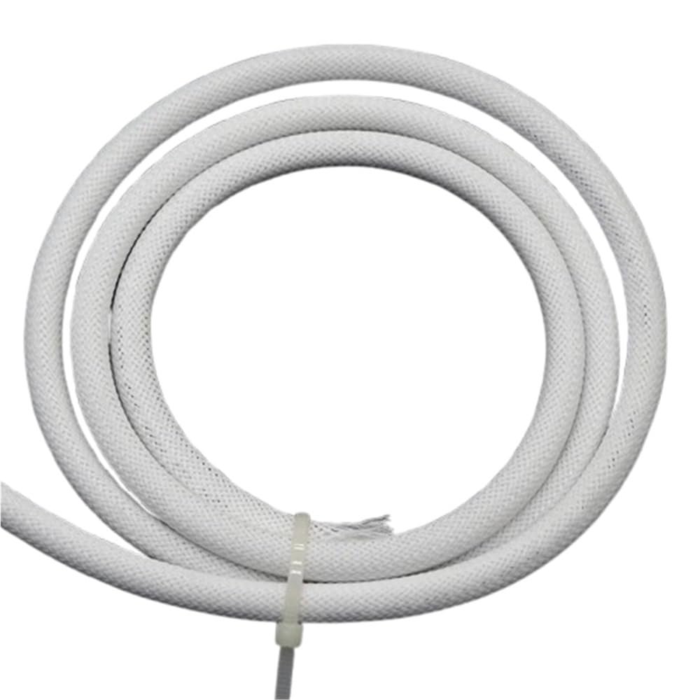 High Density White PET Braid Sleeves - Insulated Snake Skin Cable Wrap Sheath for Wire Protection (1m to 50m Length)(4MMx3000MM)