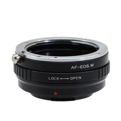AF-EOS M Lens Adapter Ring for Nikon F Mount Lens and for Canon EF-M Mount Camera EOS M100 M10 M6 M5 M3 M2 Metal Lens Adapter Ring Manual Focus Adapter Ring