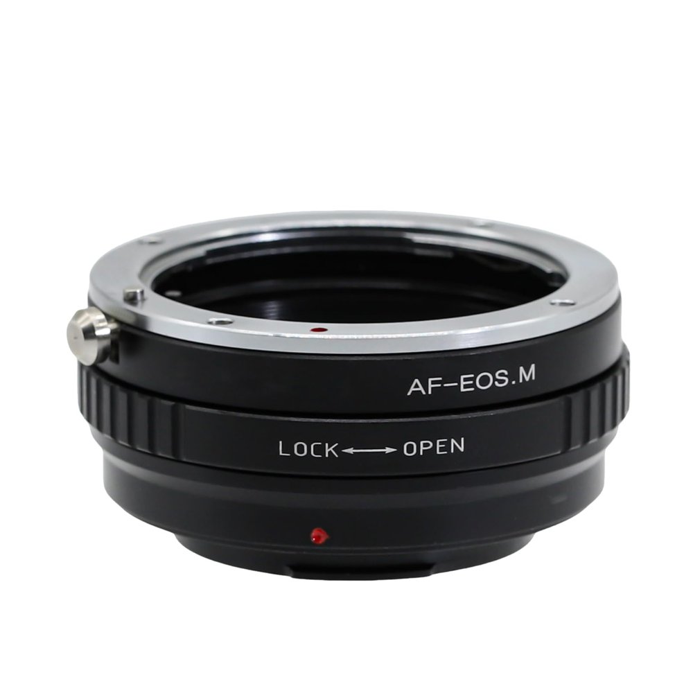 AF-EOS M Lens Adapter Ring for Nikon F Mount Lens and for Canon EF-M Mount Camera EOS M100 M10 M6 M5 M3 M2 Metal Lens Adapter Ring Manual Focus Adapter Ring