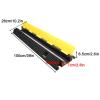 1 Pack Power Cord Cover Heavy Duty Rubber, Cable Ramp 1 Channel Traffic Speed Bump, Hose Cord Protector Ramps with Flip Cover for Indoor Outdoor Commercial(100x26x6.5cm/39x10.2x2.6in) view 2