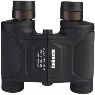 8x25 Compact Binocular Nitrogen-Filled Waterproof, Anti-Pressure and Shockproof Wide Angle Telescope for Bird Watching,