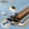 CukUJH Wire Channels to Hide Wires, Grey Half Round PVC Wall Tv Cords Cover Cable Management Kit Self Adhesive(100cm (3.3ft)) view 4