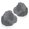 Sound Town Commercial Residential Rock Speaker+Amplifier Set, with One 6-Zone 70V/100V Amplifier with Bluetooth, 4 x 6.5-Inch Rock Speakers, Gray (STCA360X4RK62G) view 2