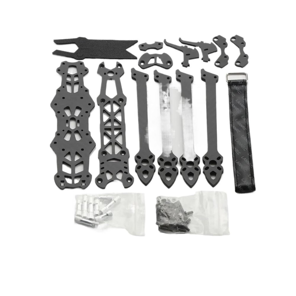 Compatible for Mark4 5inch 225mm with 5mm Arm Quadcopter Frame 3K Carbon Fiber with Print Parts for 5" FPV Freestyle RC Racing Drone(Only Frame)