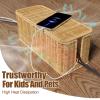 Fiber Cable Concealer Box with Lid for Under Desk Wire Storage Organizes Office Home Electronics Cable Managements Storage Basket for Workspaces view 2