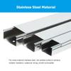 100 CM Square Stainless Steel Decorative Cable Cover/Hider, Silver Cord Channels/Protector for Home/School/Factory/Office/Garage/Cinemas(60x50mm/2.36x1.97in,S304) view 3