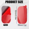 10pcs Dash Cam Adhesive Pad, Heat-Resistant Square Windshield Sticky Pads with Electrostatic Film Double-Sided Mounting Tape for Car Dashcam Dashboard GPS Mount view 2