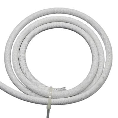 High Density White PET Braid Sleeves - Insulated Snake Skin Cable Wrap Sheath for Wire Protection (1m to 50m Length)(6MMx10 M)