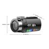 EIMSOAH 4K 64MP Video Camera, HD 28X Digital Zoom Auto Focus Digital Camera, Video Recorder, with 3 Inch Rotation Screen LED Light for Travel view 2