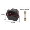 5PCS 10A250V LZ-14-F1-3P 3 Pins Panel Mounted Connector with 5x20mm Fuse C14 AC Electrical Inlet Module Power Socket(100PCS) (100PCS,AC-03 Copper Pins) view 3