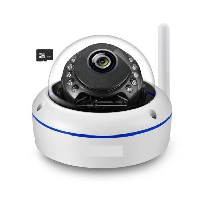 QDVOPHZA 5MP 3MP WiFi Camera Video Surveillance Audio Record Dome Vandal-Proof Waterproof Outdoor IP Camera Email Alert(2.8mm,3MP with 1A)