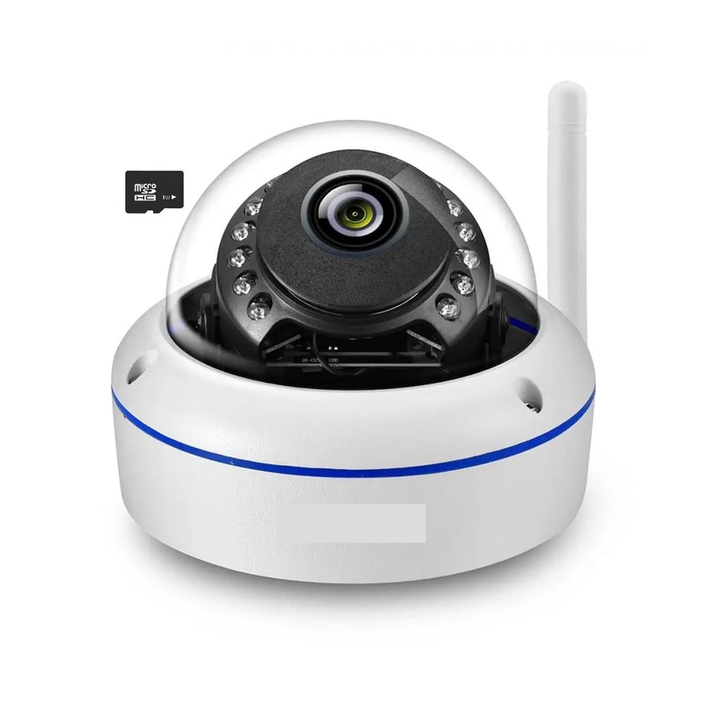 QDVOPHZA 5MP 3MP WiFi Camera Video Surveillance Audio Record Dome Vandal-Proof Waterproof Outdoor IP Camera Email Alert(2.8mm,3MP with 1A)