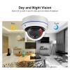 QDVOPHZA 5MP 3MP WiFi Camera Video Surveillance Audio Record Dome Vandal-Proof Waterproof Outdoor IP Camera Email Alert(2.8mm,3MP with 1A) view 4