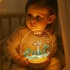 MDPrints Global Personalized Baby Gifts, Personalized Night Light for Kids, Baptism Night Light with Wooden Base, Bedroom Decor, Nursery Light, Baptism Gifts for Girl Boys (Baptism DK04) view 2