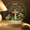 MDPrints Global Personalized Baby Gifts, Personalized Night Light for Kids, Baptism Night Light with Wooden Base, Bedroom Decor, Nursery Light, Baptism Gifts for Girl Boys (Baptism DK04) view 4