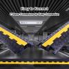 1 Pack Power Cord Cover Heavy Duty Rubber, Cable Ramp 1 Channel Traffic Speed Bump, Hose Cord Protector Ramps with Flip Cover for Indoor Outdoor Commercial(100x60x12cm/39x24x4.7in) view 3