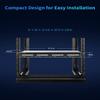 TERRAMASTER D4-320U Hard Drive Enclosure - 4Bay 1U Rack Mount USB 3.2 Gen2 10Gbps Type-C External USB Storage Compact Chassis Hot Swappable Plug and Play (Diskless) view 3