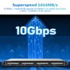 TERRAMASTER D4-320U Hard Drive Enclosure - 4Bay 1U Rack Mount USB 3.2 Gen2 10Gbps Type-C External USB Storage Compact Chassis Hot Swappable Plug and Play (Diskless) view 4
