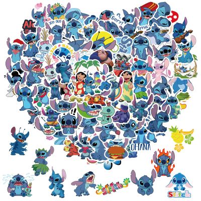 100pcs Cute Stitch Cartoon Stickers for Kids Water Bottle, Cool Lilo Stitch Waterproof Vinyl Stickers for Teen Girl Laptop Skateboard Bike Guitar Laggage Bicycle Travel Case