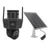 Dpofirs 8MP Security Camera with Solar Panel, Outdoor Surveillance Camera Dual Lens, IP66 Water Proof, 4G Full Network (EU Version) view 1
