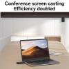 FAUOSWUK Wireless HD Transmitter and Receiver Extender, 1080P 60Hz 50m(164Ft) 5.8GHz Wireless Audio Video Extender Kit Plug and Play for PC Laptop, Transfer 164Ft view 3