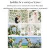 5D cloth-based artificial Champagne Pink Rose Hydrangea flower wall, wedding decoration simulation flower background wall for wedding decoration/hotel setting/decoration props/photography props(2.4x2. view 3