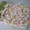 5D cloth-based artificial Champagne Pink Rose Hydrangea flower wall, wedding decoration simulation flower background wall for wedding decoration/hotel setting/decoration props/photography props(2.4x2. view 4