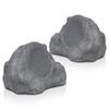 Sound Town Commercial Residential Rock Speaker+Amplifier Set, with One 6-Zone 70V/100V Amplifier with Bluetooth, 6 x 8-Inch Rock Speakers, Gray (STCA600X6RK82G) view 2