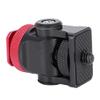 Phefop Hot Shoe Mount Sustainable Aluminum Bracket for Camera Flash Monitor Microphone Holder, Lightweight Mini Standard for Photography Enthusiasts Black (Black Red) view 1