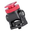 Phefop Hot Shoe Mount Sustainable Aluminum Bracket for Camera Flash Monitor Microphone Holder, Lightweight Mini Standard for Photography Enthusiasts Black (Black Red) view 2