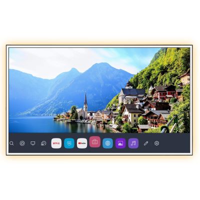 Soulaca 43 inches webOS System with LED Lights Smart Mirror for Beauty Hotel Fireplace Decoration Makeup TV Mirror DTV ATSC Tuner Built-in WiFi Bluetooth